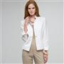 Washable Linen 1 Button Jacket, White, small