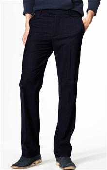 Basic Leg Trousers, Navy, large