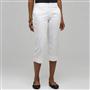 5 Pocket Cuffed Capri, Porcelain, small