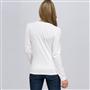 Long Sleeve Crew Neck, White, small
