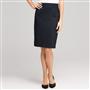 Washable Wool Classic Straight Skirt , Navy, small