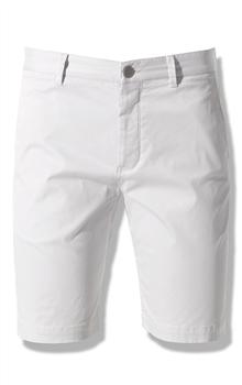 Cotton Straight Shorts, White, large