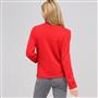 Rib Trim Cardigan, Firecracker, small