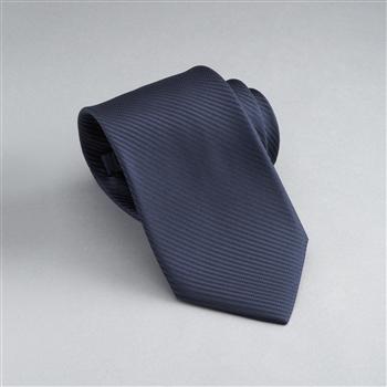 Solid Silk Tie, Navy, large