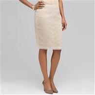 Floral Print Pencil Skirt., Ivory Multi, medium