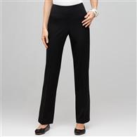 Flat Front Slim Pant, Black, medium