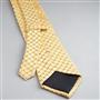 Checked Silk Tie, Yellow, small